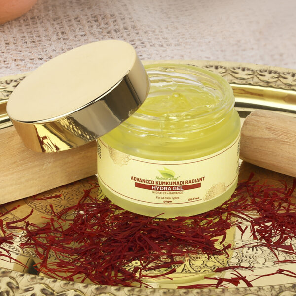 Nature Leaf Advanced Kumkumadi Radiant Hydra Gel With Saffron Extract & Aloe Vera | For All Skin Types | 50gm - Image 2